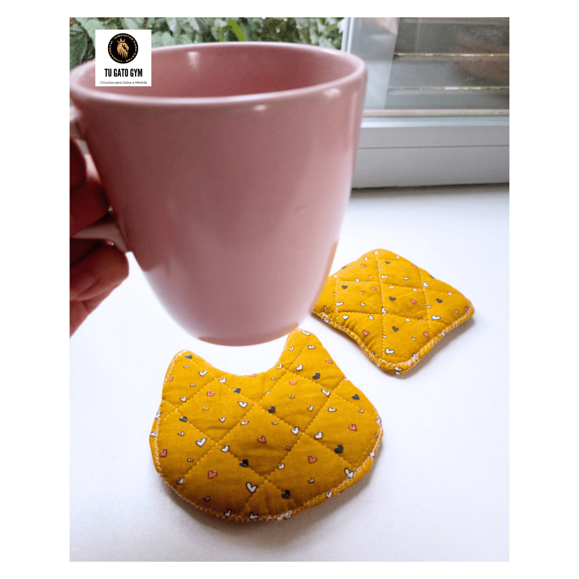 Pareja de Posavasos/tazas acolchados multiusos + Regalo - 7