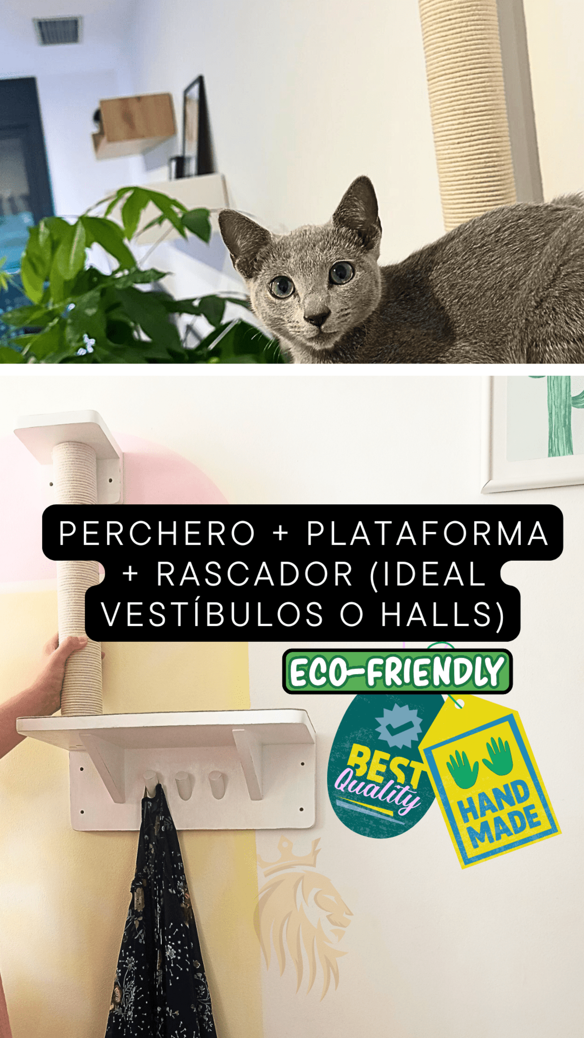 Plataforma + Rascador + Perchero + Estudio + Regalo - 3