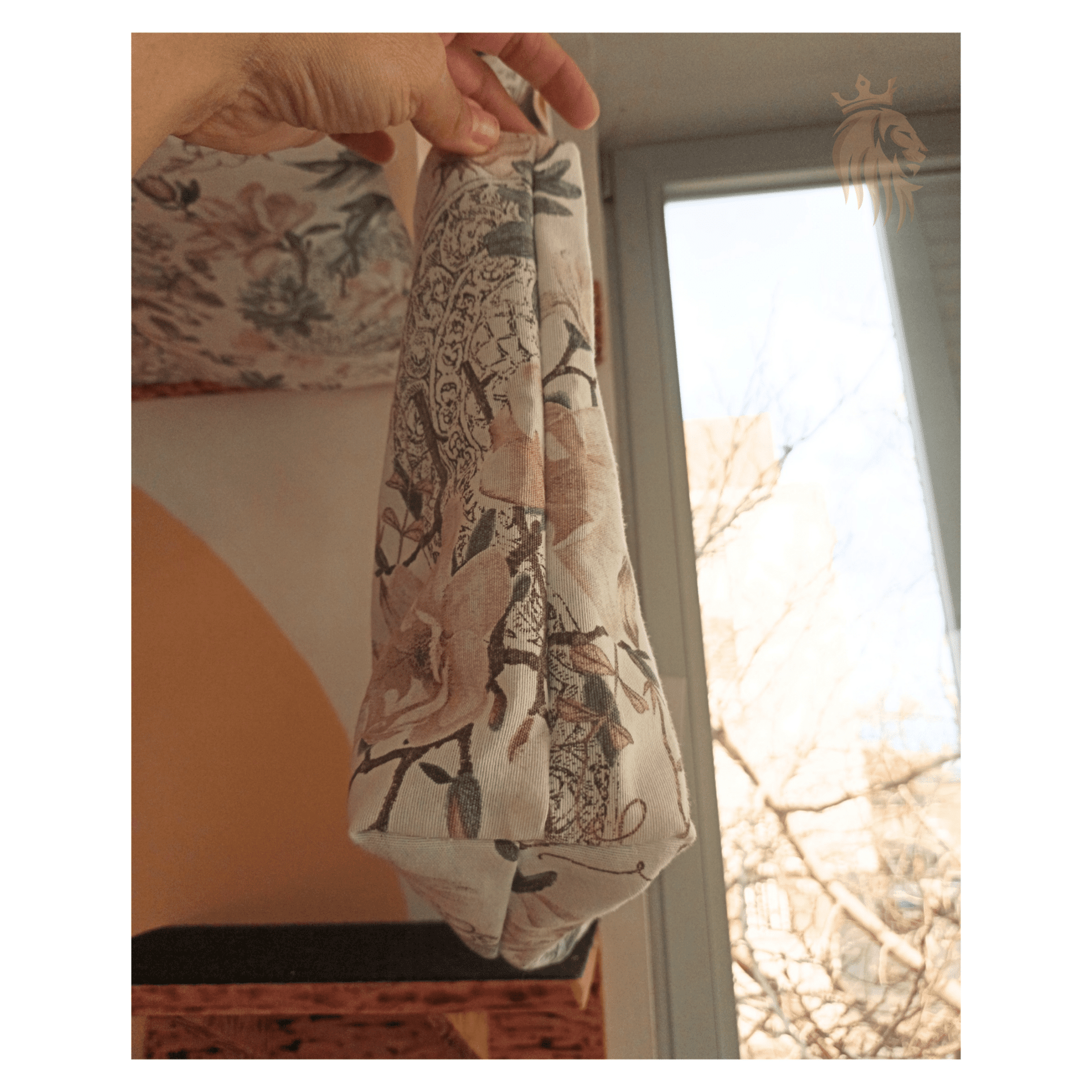 Tote bag reversible floral/gris claro + Regalo - 7