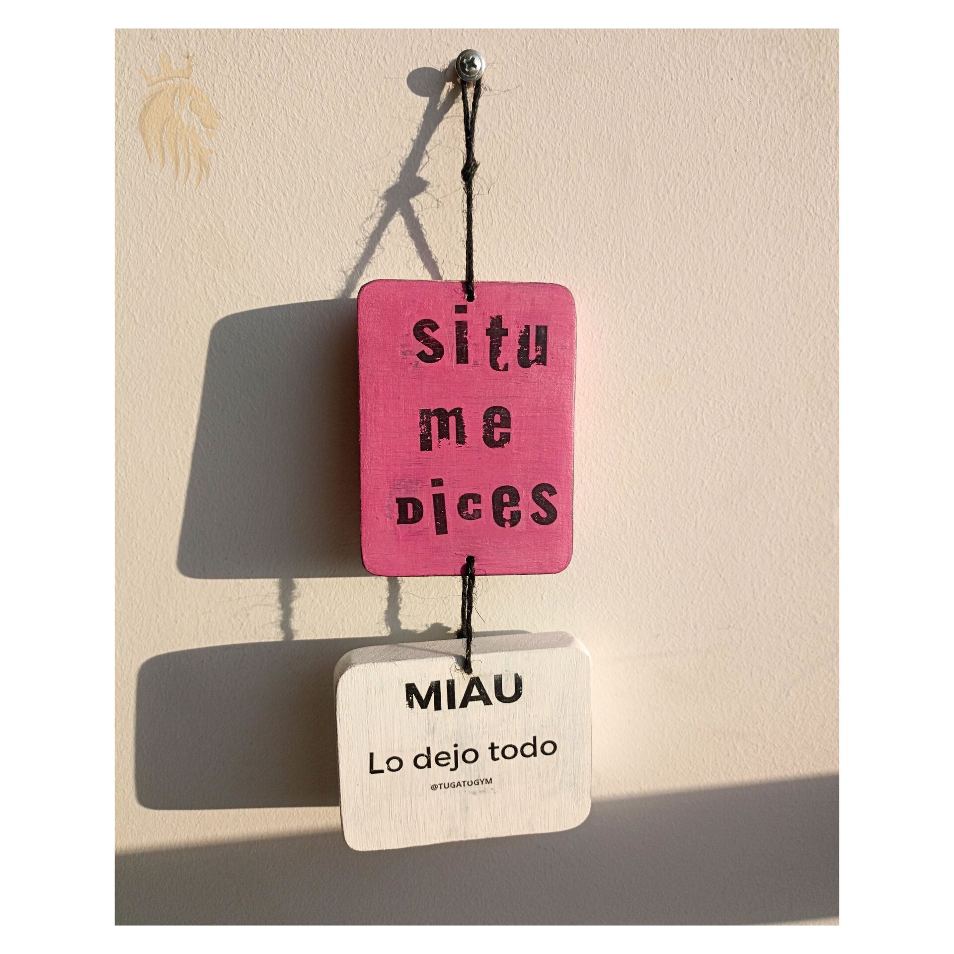 Mensajes Catlovers en Madera Maciza + Regalo - 12