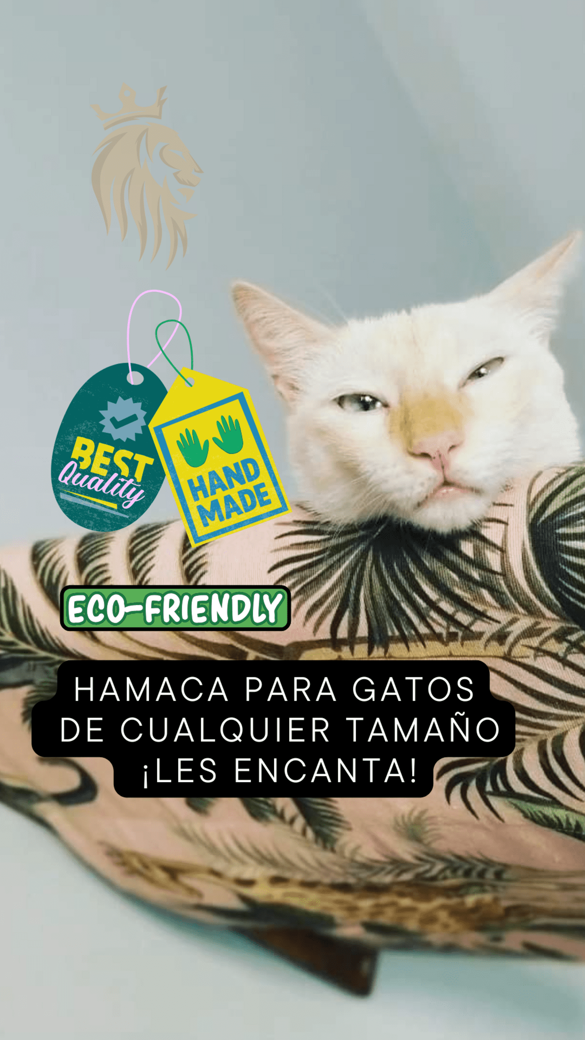Hamaca para gatos de cualquier tamaño, ¡súper resistente! + Estudio + Regalo - 6