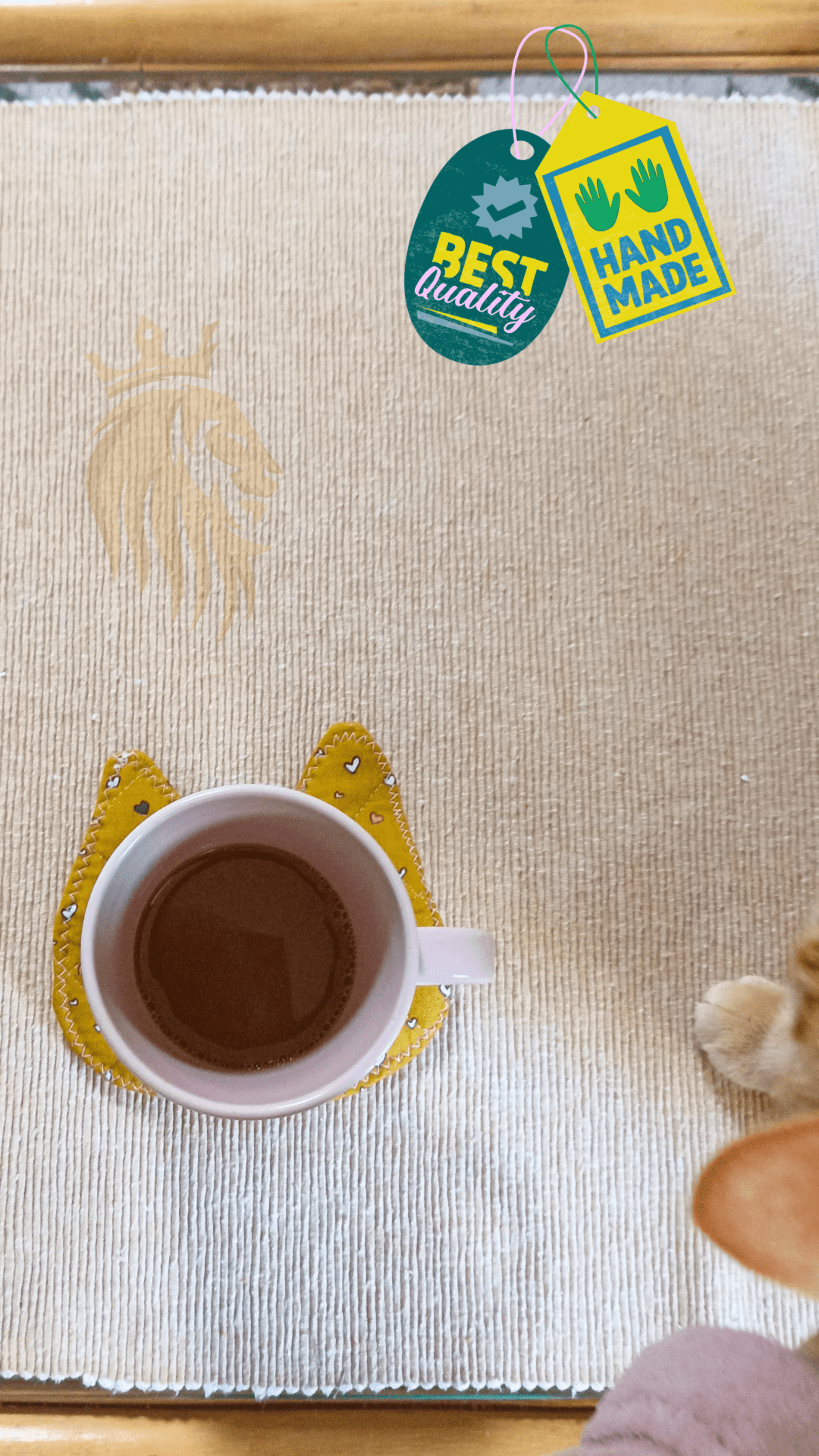Pareja de Posavasos/tazas acolchados multiusos + Regalo - 8