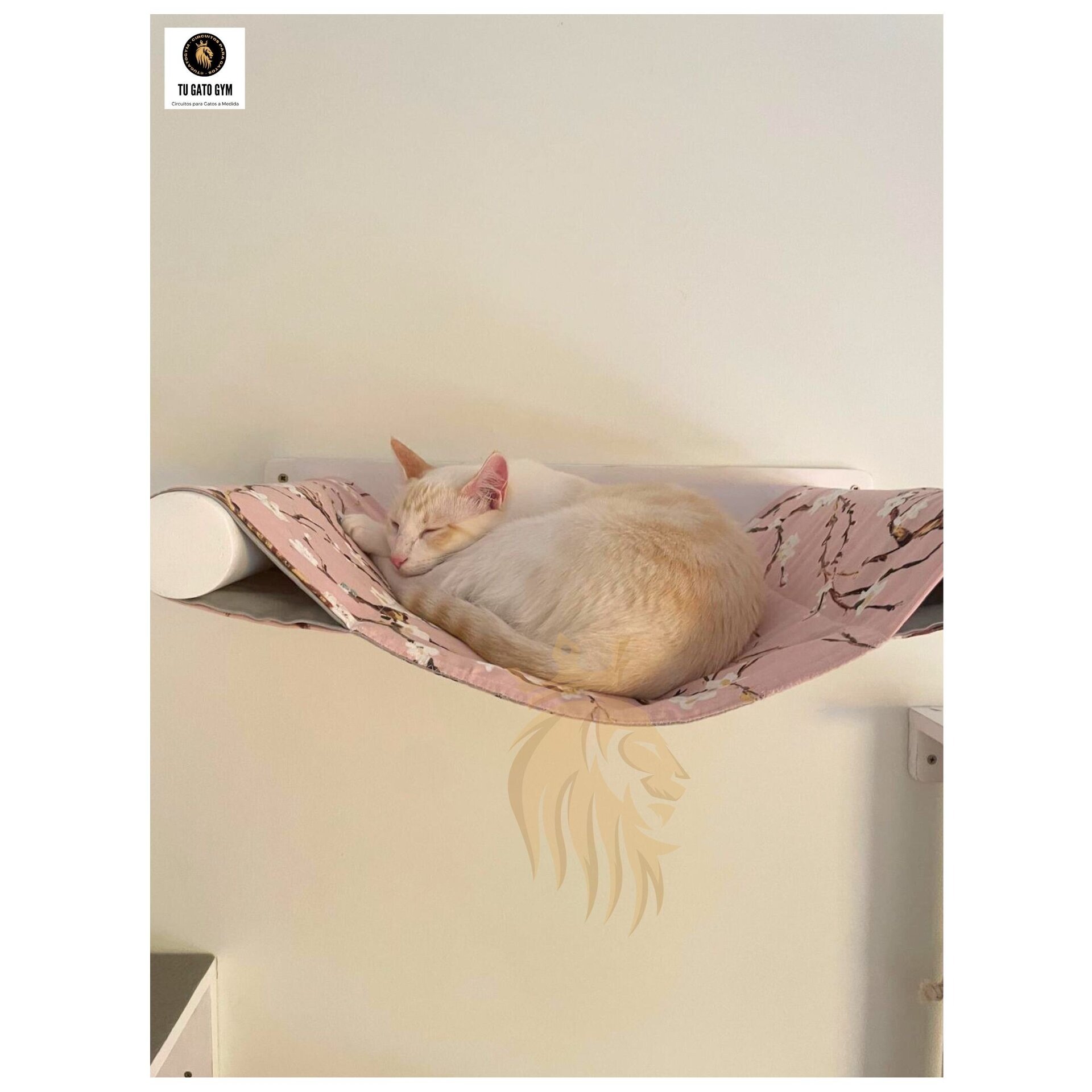 Hamaca para gatos + 2 Tejidos (¡1 de recambio!) + Estudio + Regalo - 17