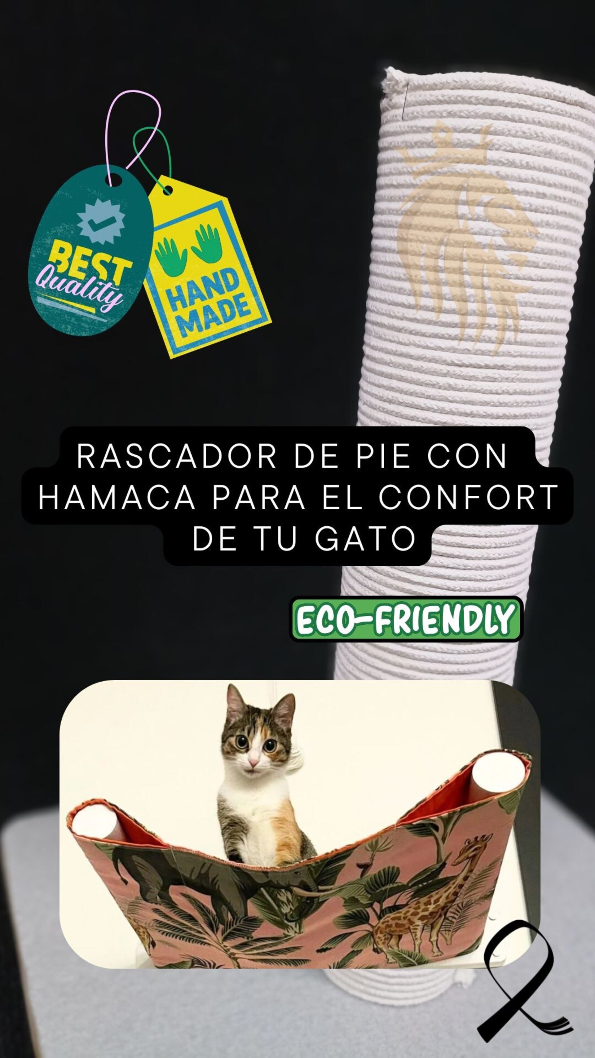 Rascador de Pie + Hamaca + Estudio de tu espacio + Esbozo + Regalo - 34