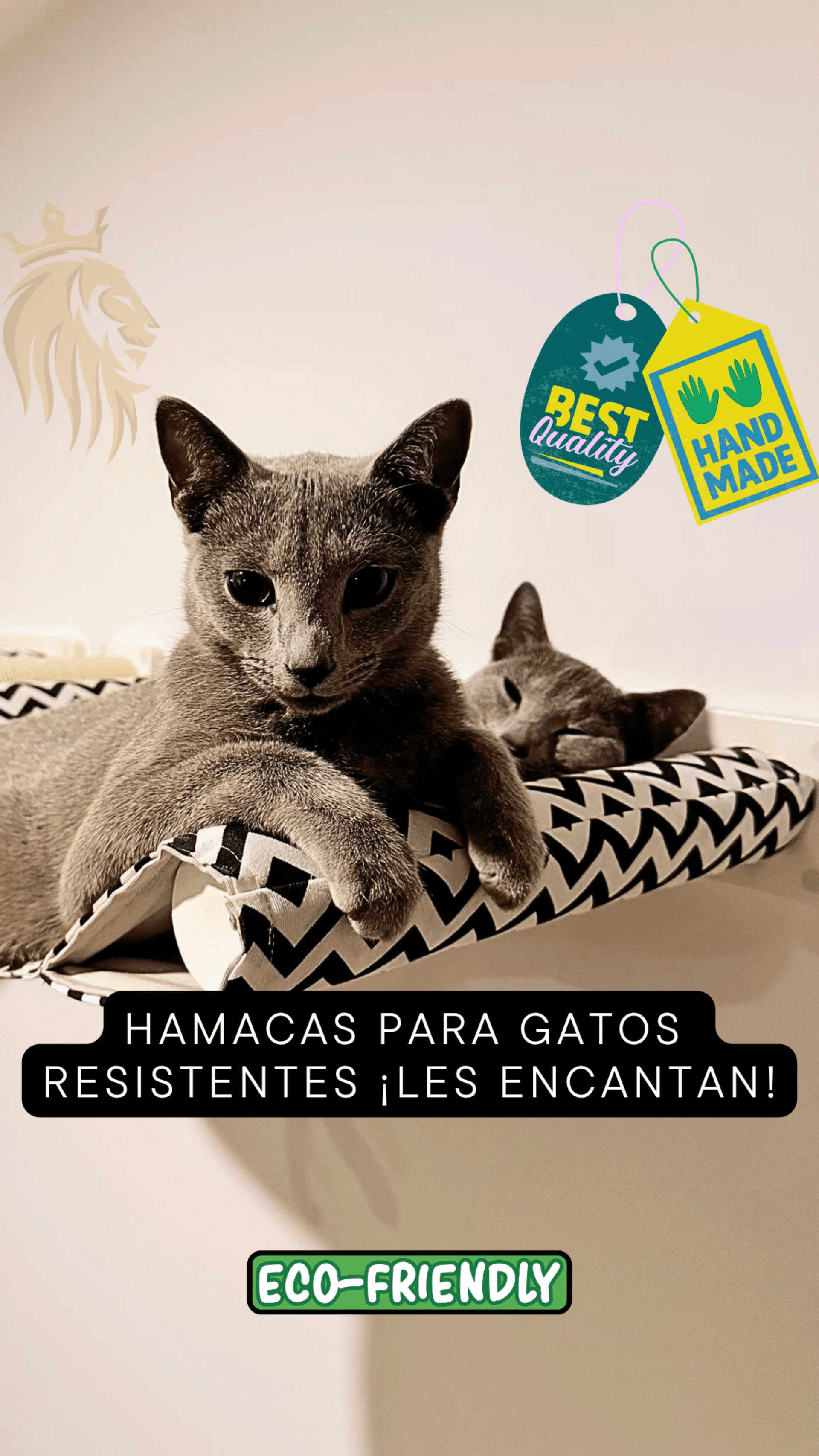 Hamaca para gatos de cualquier tamaño, ¡súper resistente! + Estudio + Regalo - 5